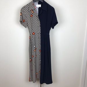 Maison Martin Margiela Split Button Down Short Sleeve Dress